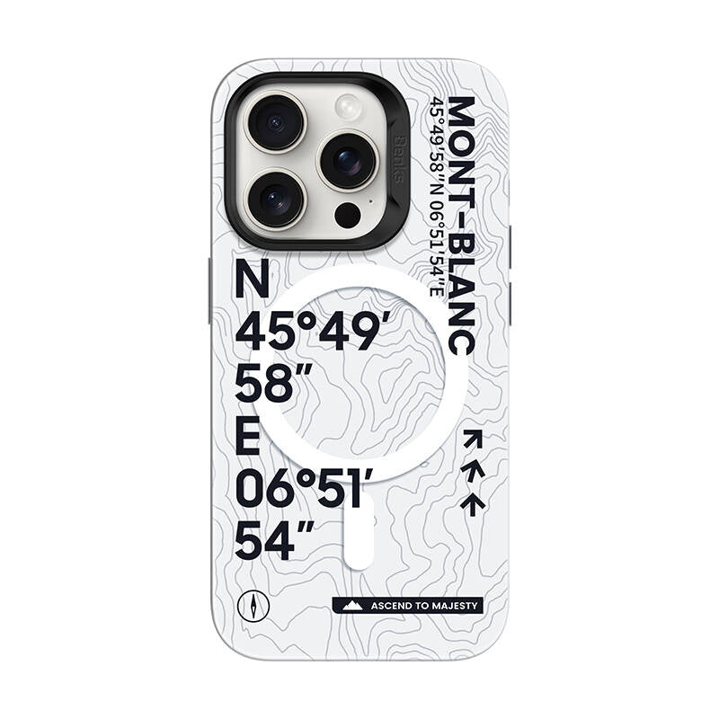 Benks Summit Serisi iPhone 16 Pro Max M-safe Şarj Özellikli Koordinat Yazı Desenli Kılıf Benks Summit Serisi iPhone 16 Pro Max M-safe Şarj Özellikli Koordinat Yazı Desenli Kılıf